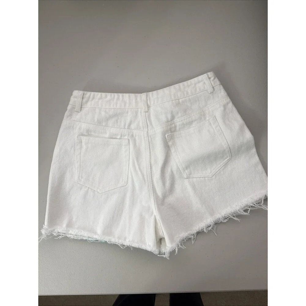 Pink Lily Crochet Front Shorts Size Large Summer Boho Festival Coastal Grandma